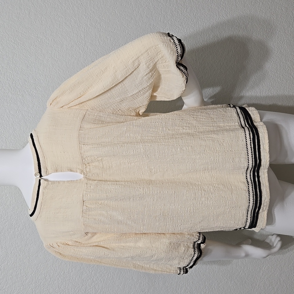 Bohme Valentino Cream Top Size M - Picture 3 of 11